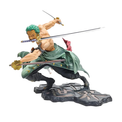 One Piece Luffy & Roronoa Zoro Anime Figure – Three Blade SA Maximum PVC Action Statue Collectible Model Toy