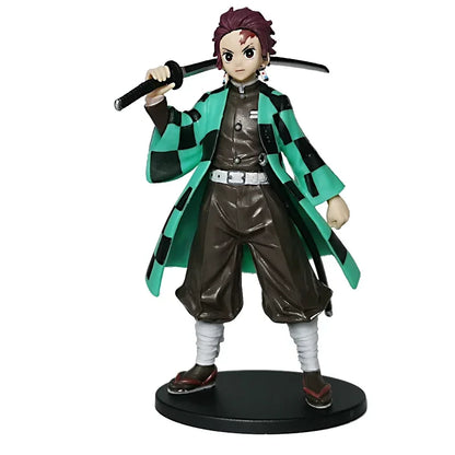 Demon Slayer Kimetsu No Yaiba Figures – Tanjiro Nezuko Zenitsu Inosuke Anime Action Figurine Model Toys