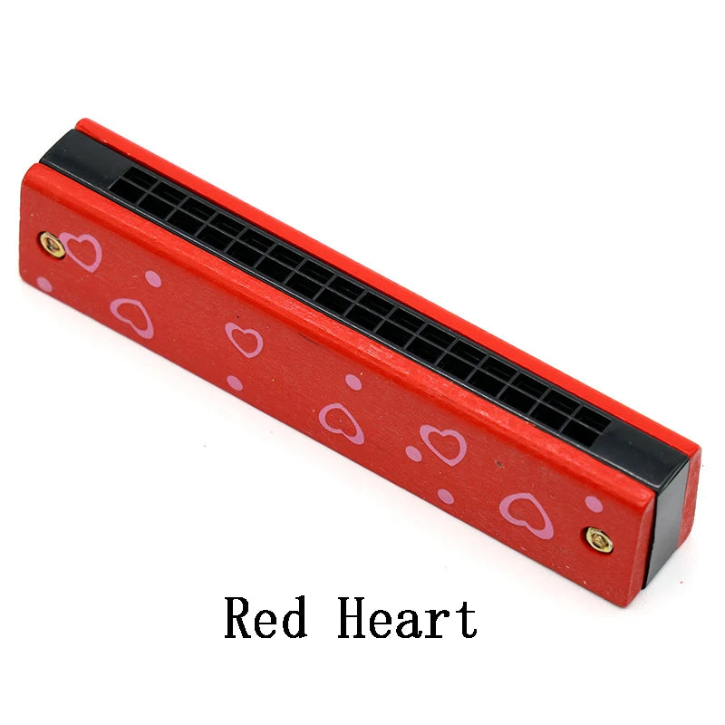 Kids Wooden Harmonica Toy – Beginner Musical Instrument for Early Learning Music Education