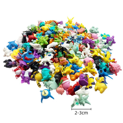 24PCS Pokémon Mini Figures Set – Pikachu Pokeball Tomy Anime Action Model Toys Collection Gift for Kids