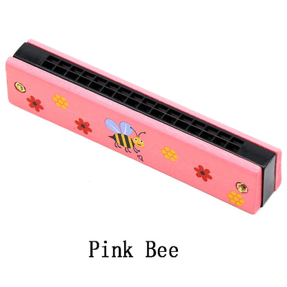 Kids Wooden Harmonica Toy – Beginner Musical Instrument for Early Learning Music Education
