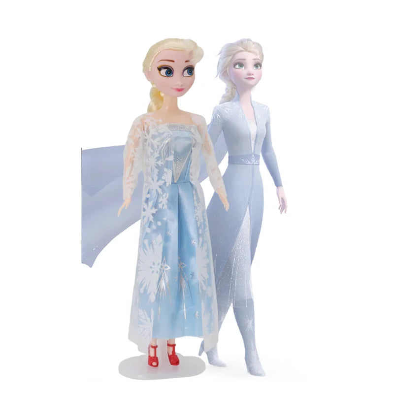 Frozen 2 Princess Elsa & Anna Dolls – 30CM Movable Joint Anime Figures Kids Christmas Gift Toys for Girls