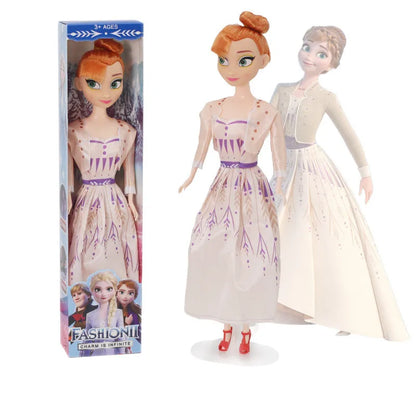 Frozen 2 Princess Elsa & Anna Dolls – 30CM Movable Joint Anime Figures Kids Christmas Gift Toys for Girls