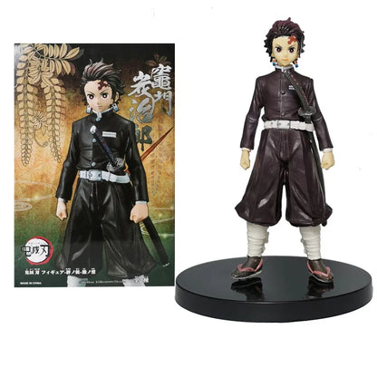 Demon Slayer Kimetsu No Yaiba Figures – Tanjiro Nezuko Zenitsu Inosuke Anime Action Figurine Model Toys