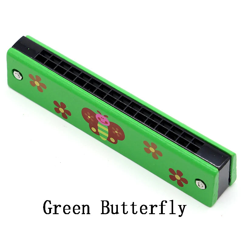 Kids Wooden Harmonica Toy – Beginner Musical Instrument for Early Learning Music Education