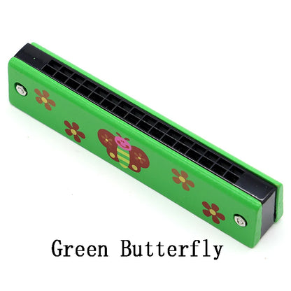 Kids Wooden Harmonica Toy – Beginner Musical Instrument for Early Learning Music Education