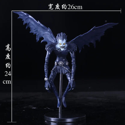 24CM Death Note Anime Figures – Ryuk Light Yagami Misa PVC Standing Model Collectible Statue Ornament Gift for Kids & Fans
