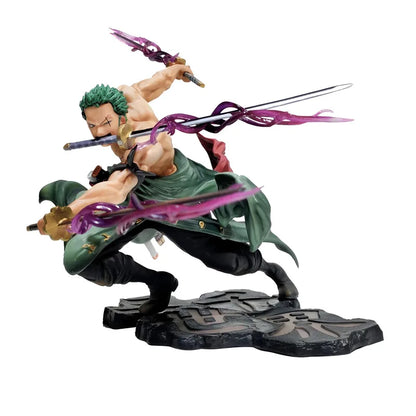 One Piece Luffy & Roronoa Zoro Anime Figure – Three Blade SA Maximum PVC Action Statue Collectible Model Toy