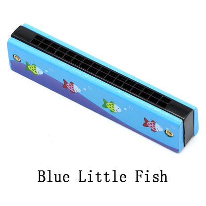 Kids Wooden Harmonica Toy – Beginner Musical Instrument for Early Learning Music Education