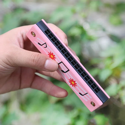 Kids Wooden Harmonica Toy – Beginner Musical Instrument for Early Learning Music Education
