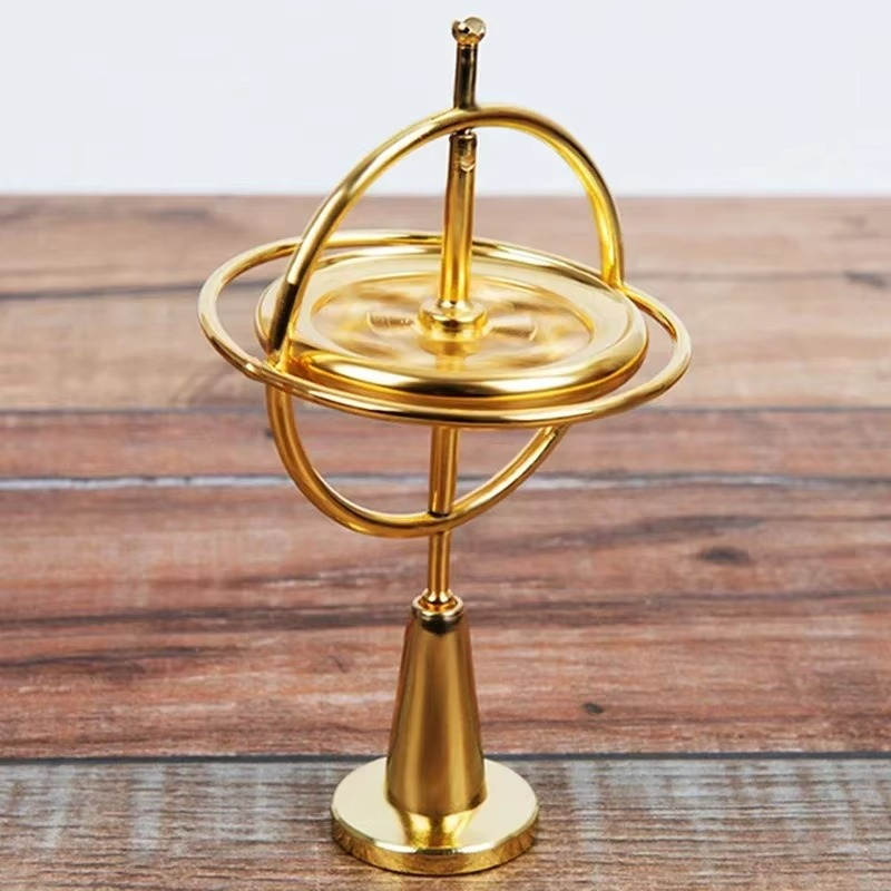 Anti-Gravity Finger Gyroscope Spinner | Self-Balancing Metal Fidget Spin Toy | Stress Relief & Educational Desk Toy