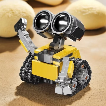 Robot Assembly Model Kit – Buildable Small Particle Robot Figure for Kids & Collectors | Educational Construction Toy