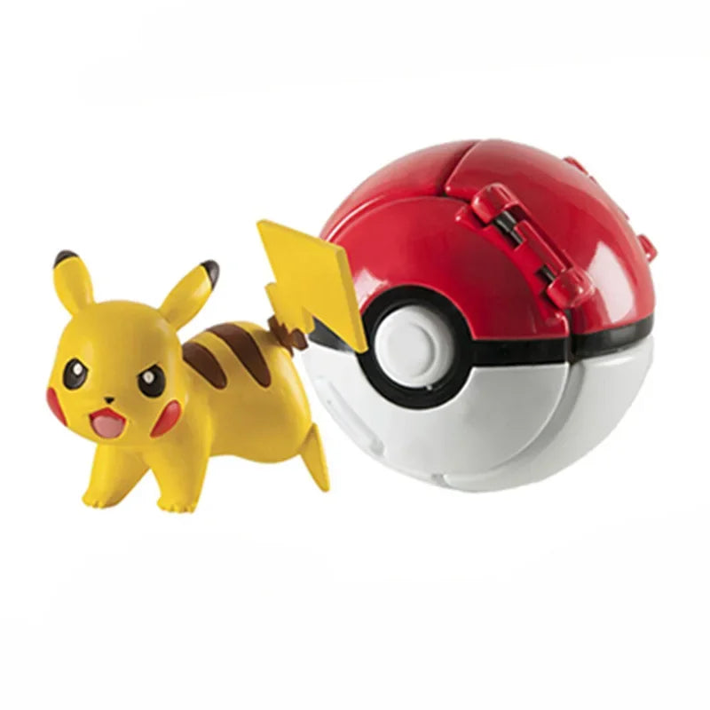 Pokémon Pokeball Anime Figures – Pikachu Charizard Piplup Kyogre Pocket Monster Action Model Toy Gifts