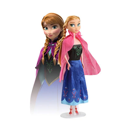 Frozen 2 Princess Elsa & Anna Dolls – 30CM Movable Joint Anime Figures Kids Christmas Gift Toys for Girls