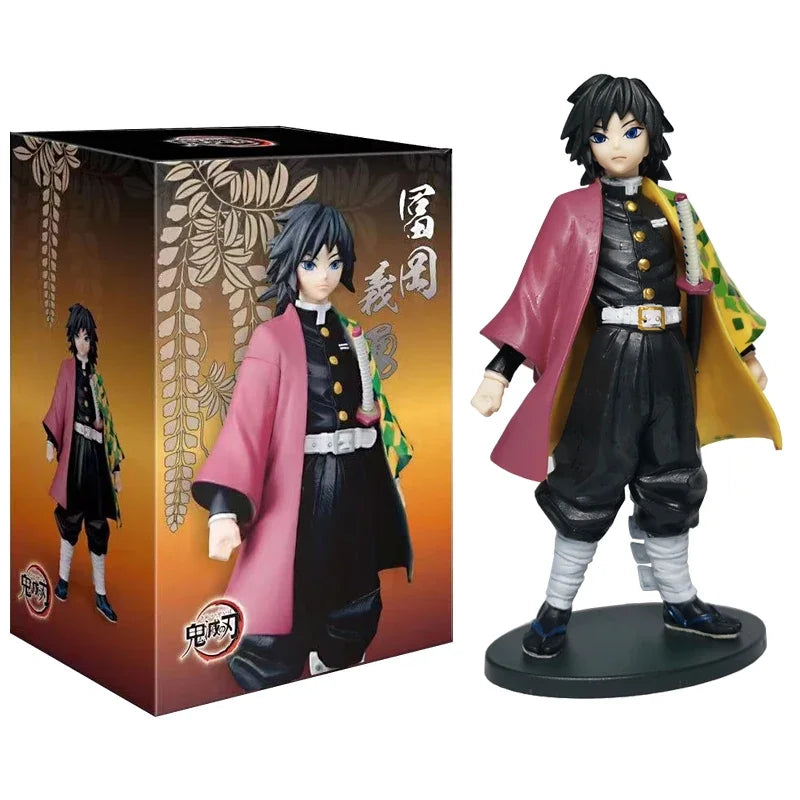 Demon Slayer Kimetsu No Yaiba Figures – Tanjiro Nezuko Zenitsu Inosuke Anime Action Figurine Model Toys