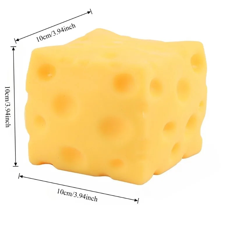 Giant Cheese Squishy Stress Ball – Slow Rising Sensory Fidget Toy for Anxiety Stress Relief Adults Kids