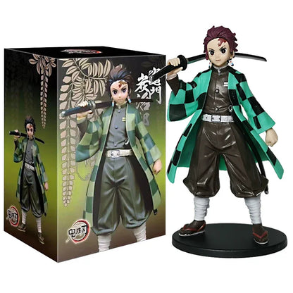 Demon Slayer Kimetsu No Yaiba Figures – Tanjiro Nezuko Zenitsu Inosuke Anime Action Figurine Model Toys