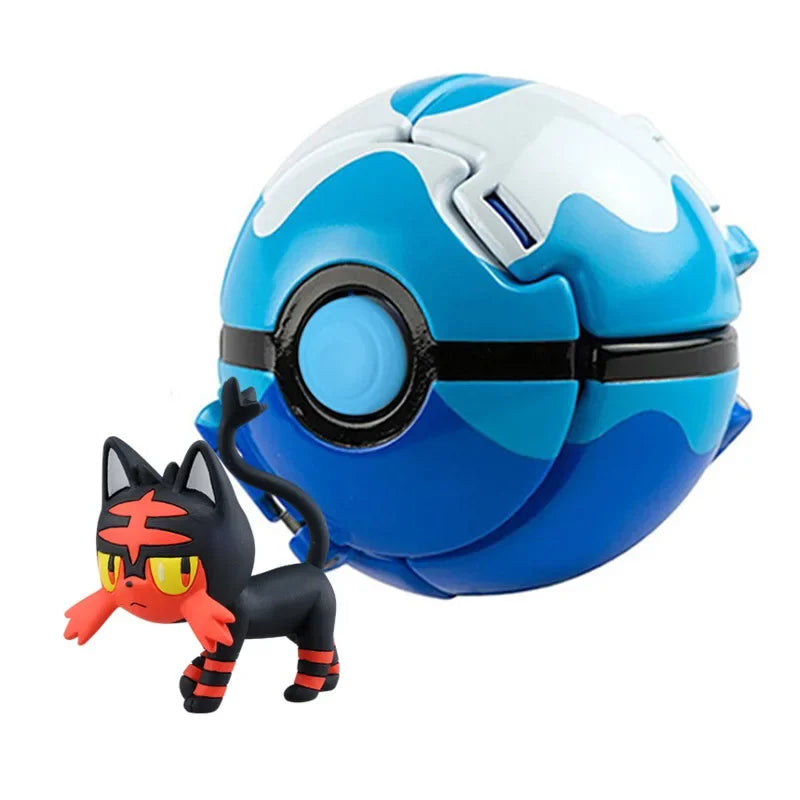 Pokémon Pokeball Anime Figures – Pikachu Charizard Piplup Kyogre Pocket Monster Action Model Toy Gifts