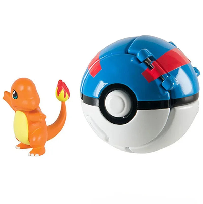 Pokémon Pokeball Anime Figures – Pikachu Charizard Piplup Kyogre Pocket Monster Action Model Toy Gifts