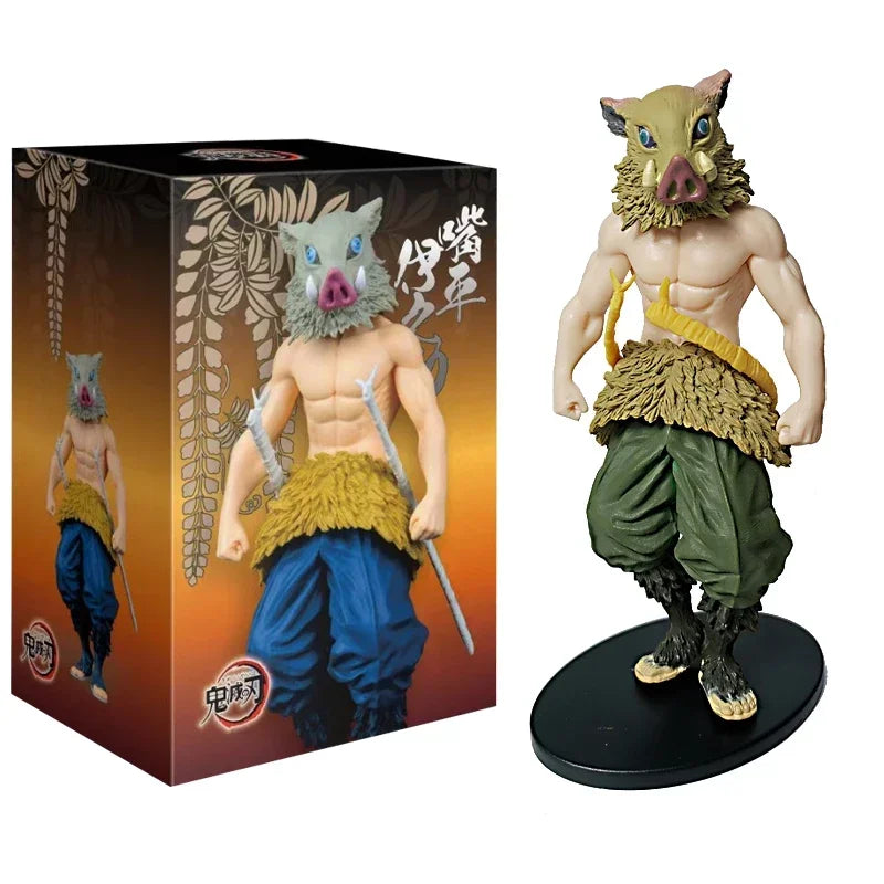 Demon Slayer Kimetsu No Yaiba Figures – Tanjiro Nezuko Zenitsu Inosuke Anime Action Figurine Model Toys