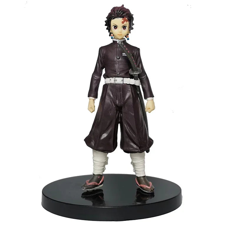 Demon Slayer Kimetsu No Yaiba Figures – Tanjiro Nezuko Zenitsu Inosuke Anime Action Figurine Model Toys