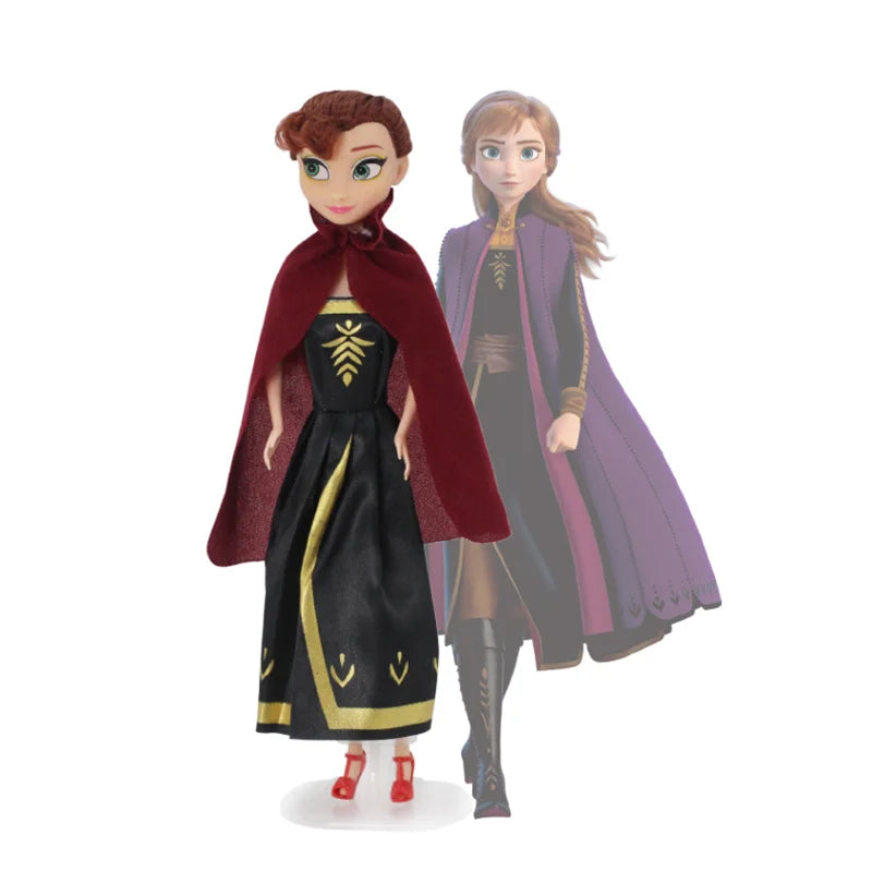 Frozen 2 Princess Elsa & Anna Dolls – 30CM Movable Joint Anime Figures Kids Christmas Gift Toys for Girls