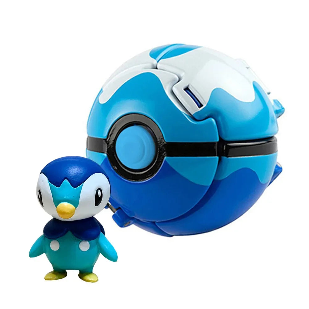 Pokémon Pokeball Anime Figures – Pikachu Charizard Piplup Kyogre Pocket Monster Action Model Toy Gifts