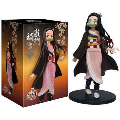 Demon Slayer Kimetsu No Yaiba Figures – Tanjiro Nezuko Zenitsu Inosuke Anime Action Figurine Model Toys