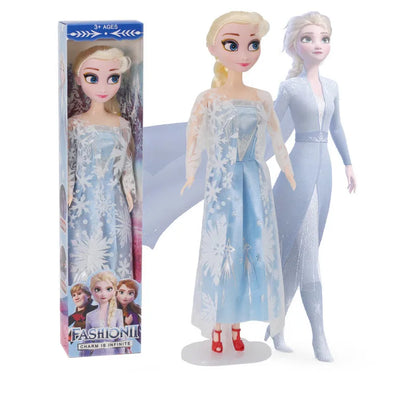 Frozen 2 Princess Elsa & Anna Dolls – 30CM Movable Joint Anime Figures Kids Christmas Gift Toys for Girls