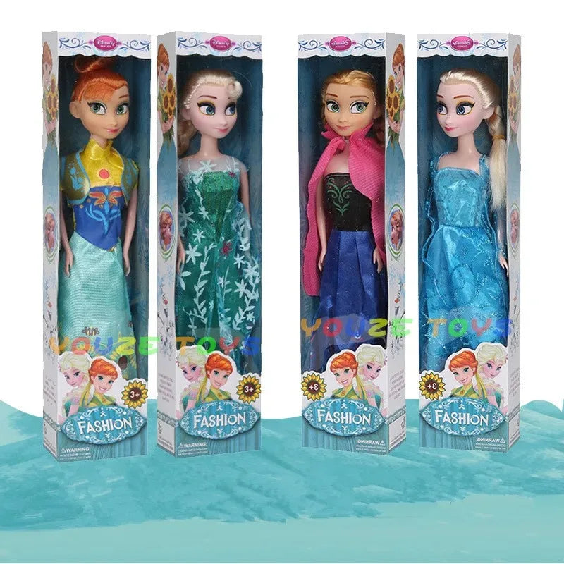 Frozen 2 Princess Elsa & Anna Dolls – 30CM Movable Joint Anime Figures Kids Christmas Gift Toys for Girls