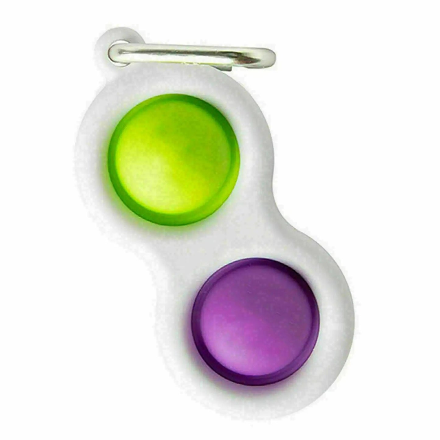 Simple Dimple Fidget Keyring Toy – Silent Sensory Pop Keychain for Kids & Adults