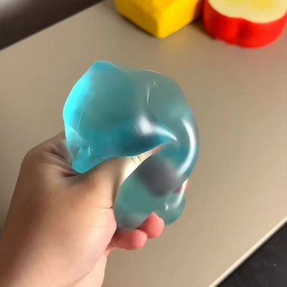 Green Apple Squishy Stress Ball – Slow Rising Soft Squeeze Fidget Sensory Toy for Kids & Adults | ADHD & Autism-Friendly