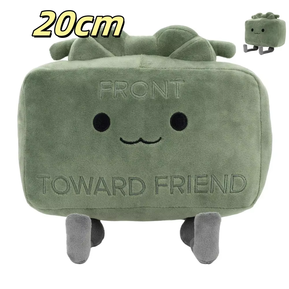 20cm Green Pixel Plush Doll | Soft Kawaii Square Plush Toy | Cute Cushion & Collectible Gift for Kids