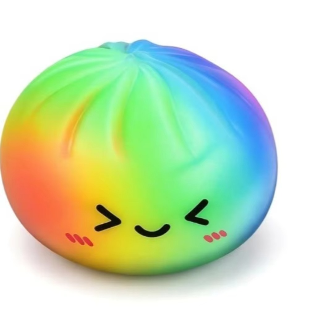 Rainbow Dumpling Squishy Stress Relief Toy | Slow Rising Fidget