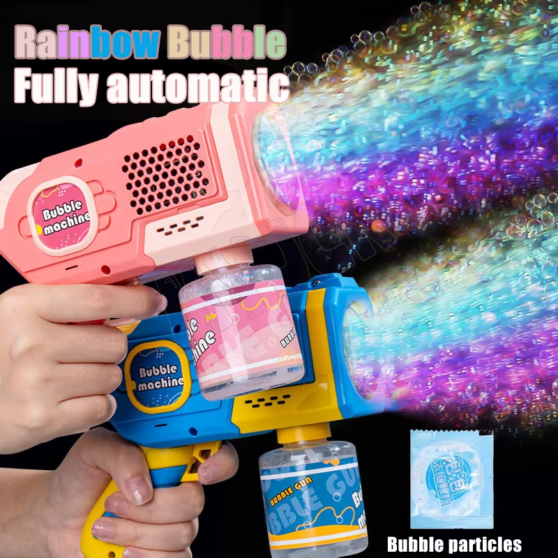Space Bubble Gun for Kids – Automatic Electric Bubble Machine Toy for Outdoor Summer Play, Beach & Garden Fun