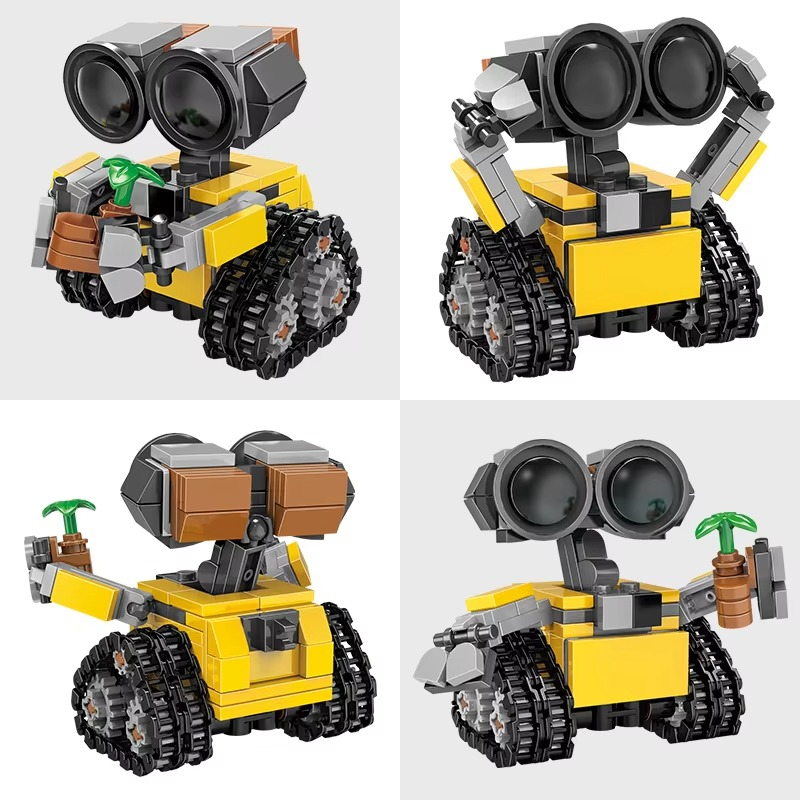 217PCS Space Robot Building Block Set | Mini Sci-Fi Robot Construction Toy | STEM Building Bricks Gift for Kids & Adults