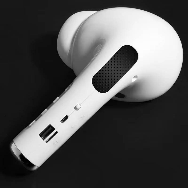 Portable Bluetooth Speaker with Headphone Design | Wireless Stereo Speaker with FM Radio & USB Rechargeable Battery