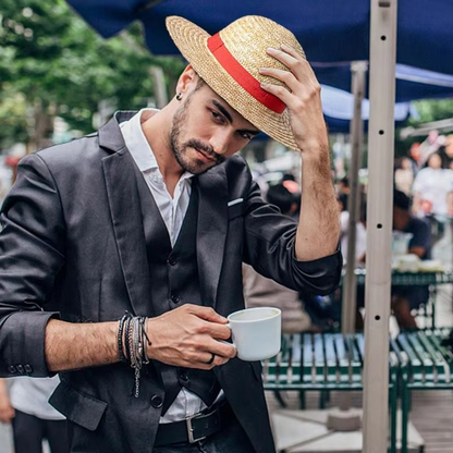 Anime-Inspired Straw Hat | Classic Round Cosplay Hat | Unisex Costume Accessory for Role Play, Parties & Summer Wear