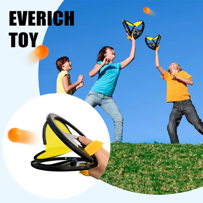 Toss & Catch Ball Game Set | Kids & Family Catch Paddle Game | Outdoor Beach, Garden & Pool Sports Toy