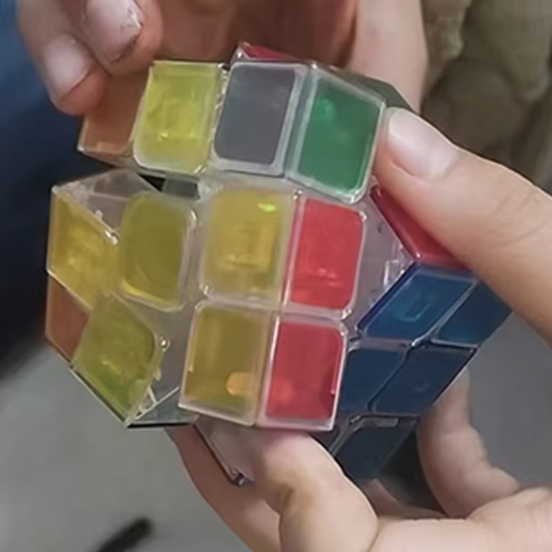 Transparent 3x3 Speed Cube | Smooth Turning Magic Puzzle Cube | Educational Brain Teaser Toy for Kids & Adults