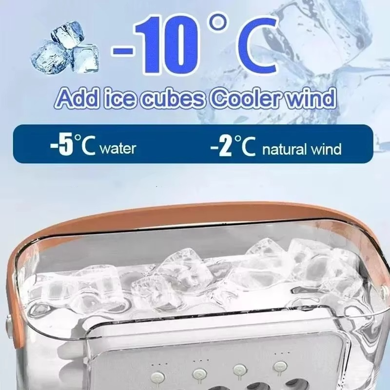 3-in-1 Portable Mini Air Cooler | USB Cooling Fan, Humidifier & LED Night Light for Home & Office