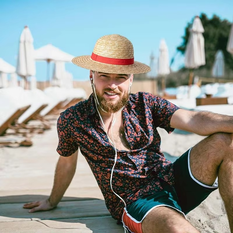 Anime-Inspired Straw Hat | Classic Round Cosplay Hat | Unisex Costume Accessory for Role Play, Parties & Summer Wear