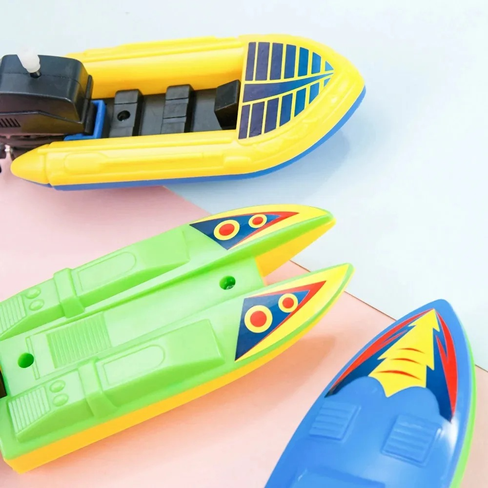 Wind-Up Speed Boat Bath Toy | Floating Clockwork Boat for Kids | Fun Bathtub & Water Play Toy for Boys & Girls