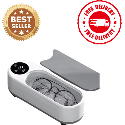Wireless Ultrasonic Glasses Cleaner | Portable High-Frequency Cleaner for Eyeglasses, Jewellery, Watches & Accessories