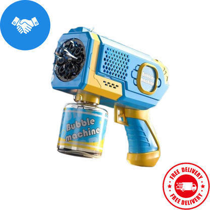 Space Bubble Gun for Kids – Automatic Electric Bubble Machine Toy for Outdoor Summer Play, Beach & Garden Fun
