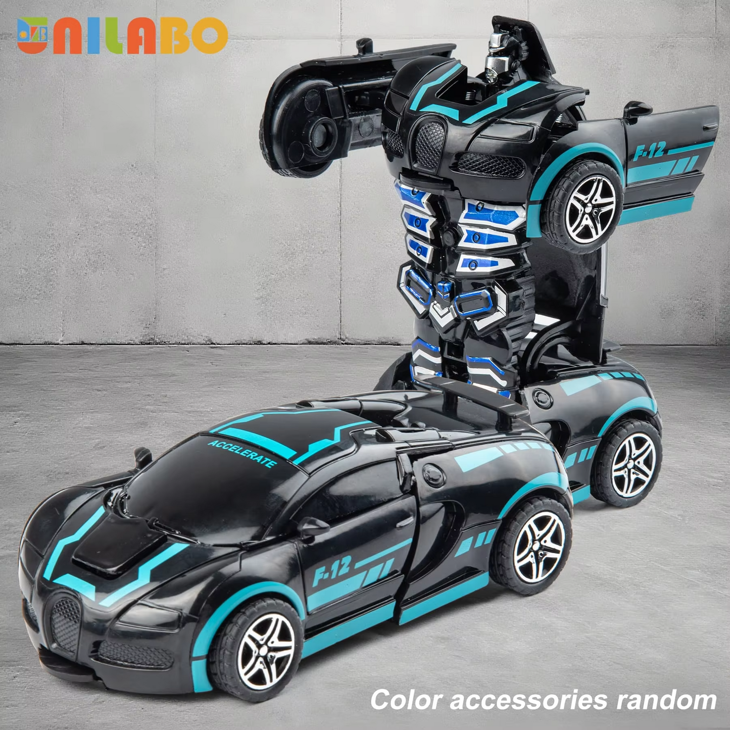 Transformable Robot Sports Car Toy for Kids – No Batteries Required | Educational STEM Model Vehicle Gift