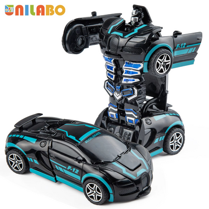 Transformable Robot Sports Car Toy for Kids – No Batteries Required | Educational STEM Model Vehicle Gift