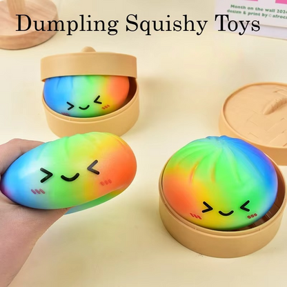 Rainbow Dumpling Squishy Stress Relief Toy | Slow Rising Fidget