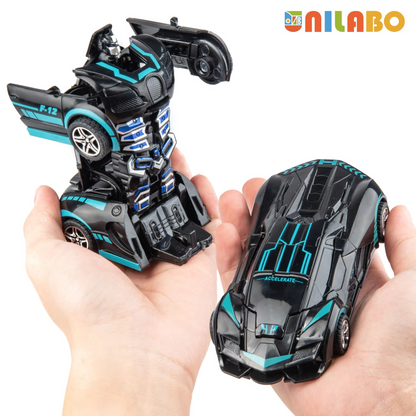 Transformable Robot Sports Car Toy for Kids – No Batteries Required | Educational STEM Model Vehicle Gift