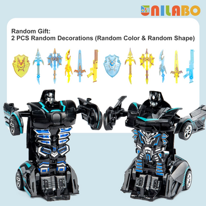 Transformable Robot Sports Car Toy for Kids – No Batteries Required | Educational STEM Model Vehicle Gift